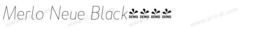 Merlo Neue Black字体转换